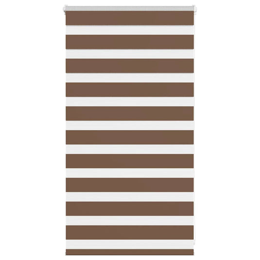 Vidaxl zebra rolgordijn 90x100 cm stofbreedte 85,9 cm polyester bruin