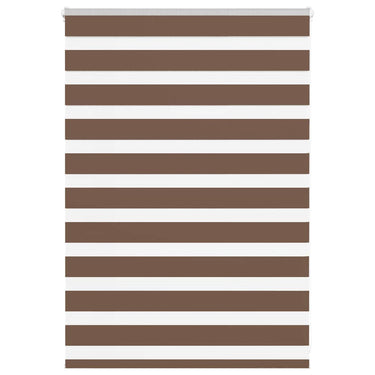 Vidaxl zebra rolgordijn 95x100 cm stofbreedte 90,9 cm polyester bruin