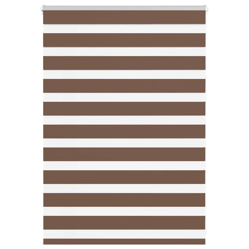 Load image into Gallery viewer, Vidaxl zebra rolgordijn 95x100 cm stofbreedte 90,9 cm polyester bruin
