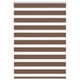 Vidaxl zebra rolgordijn 105x100 cm stofbreedte 100,9cm polyester bruin