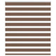 Vidaxl zebra rolgordijn 130x100 cm stofbreedte 125,9cm polyester bruin