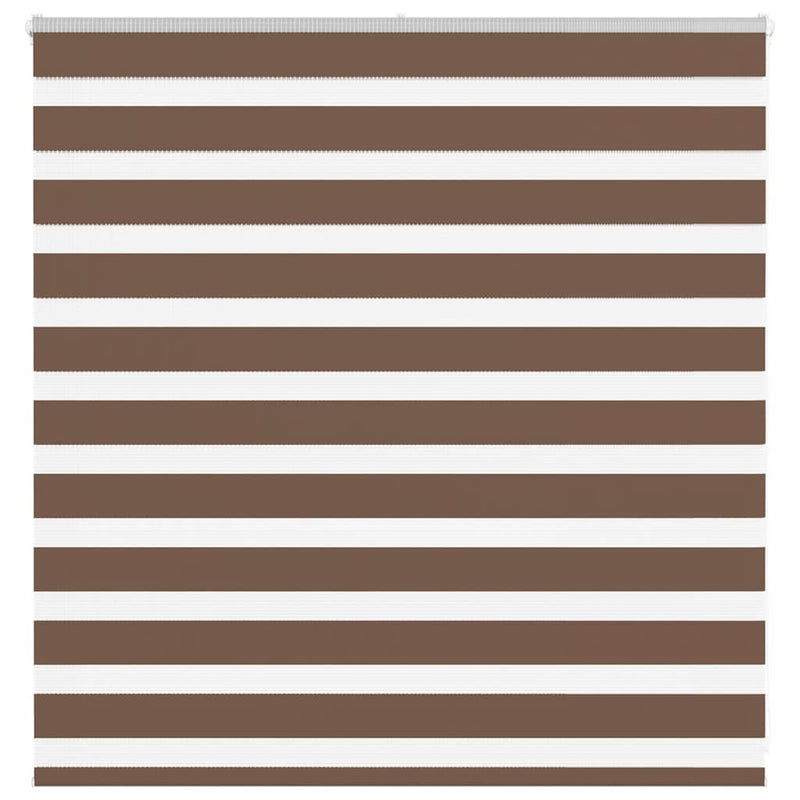 Load image into Gallery viewer, Vidaxl zebra rolgordijn 145x100 cm stofbreedte 140,9cm polyester bruin
