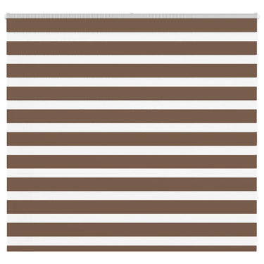 Vidaxl zebra rolgordijn 155x100 cm stofbreedte 150,9cm polyester bruin