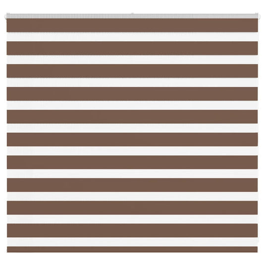 Vidaxl zebra rolgordijn 160x100 cm stofbreedte 155,9cm polyester bruin