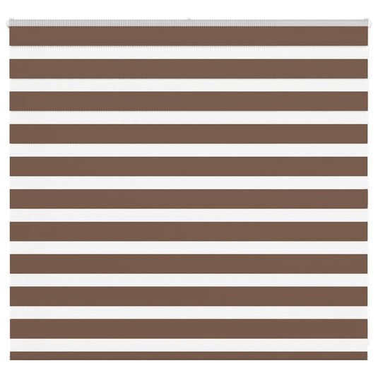 Vidaxl zebra rolgordijn 165x100 cm stofbreedte 160,9cm polyester bruin