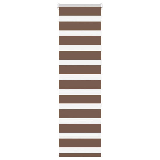 Vidaxl zebra rolgordijn 40x150 cm stofbreedte 35,9 cm polyester bruin