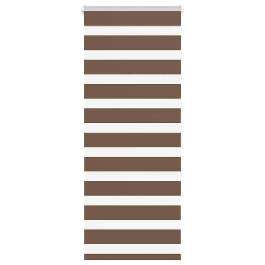 Vidaxl zebra rolgordijn 55x150 cm stofbreedte 50,9 cm polyester bruin