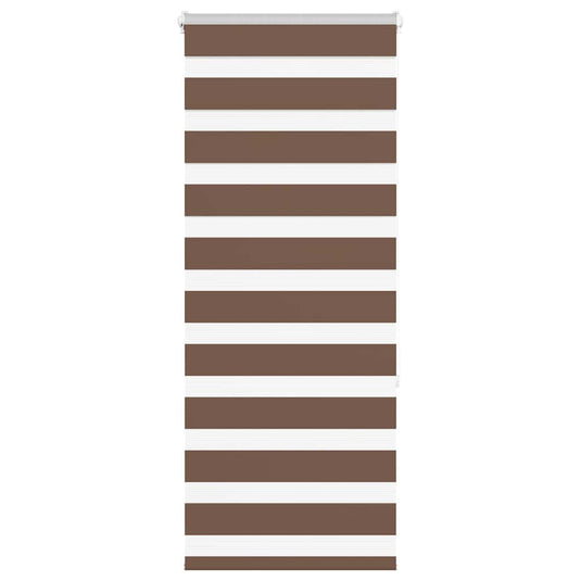 Vidaxl zebra rolgordijn 60x150 cm stofbreedte 55,9 cm polyester bruin