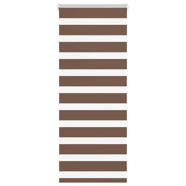 Vidaxl zebra rolgordijn 65x150 cm stofbreedte 60,9 cm polyester bruin