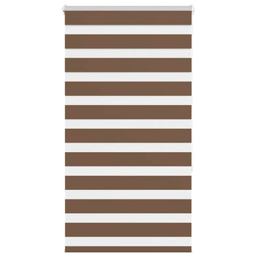 Vidaxl zebra rolgordijn 70x150 cm stofbreedte 65,9 cm polyester bruin
