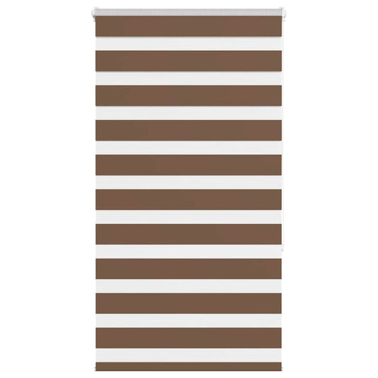 Vidaxl zebra rolgordijn 70x150 cm stofbreedte 65,9 cm polyester bruin
