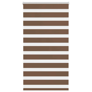 Vidaxl zebra rolgordijn 80x150 cm stofbreedte 75,9 cm polyester bruin