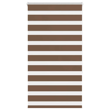 Vidaxl zebra rolgordijn 80x150 cm stofbreedte 75,9 cm polyester bruin
