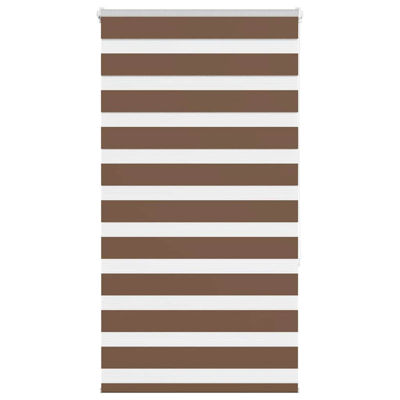 Load image into Gallery viewer, Vidaxl zebra rolgordijn 90x150 cm stofbreedte 85,9 cm polyester bruin
