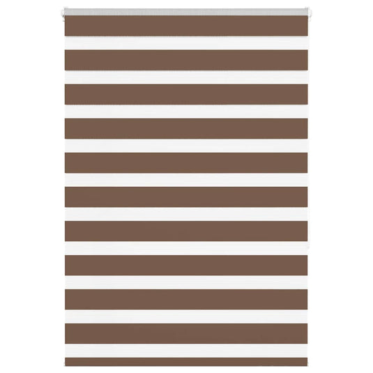 Vidaxl zebra rolgordijn 95x150 cm stofbreedte 90,9 cm polyester bruin