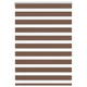 Vidaxl zebra rolgordijn 105x150 cm stofbreedte 100,9cm polyester bruin