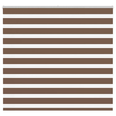 Vidaxl zebra rolgordijn 155x150 cm stofbreedte 150,9cm polyester bruin