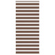Vidaxl zebra rolgordijn 95x200 cm stofbreedte 90,9 cm polyester bruin