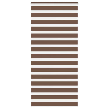 Vidaxl zebra rolgordijn 100x200 cm stofbreedte 95,9 cm polyester bruin