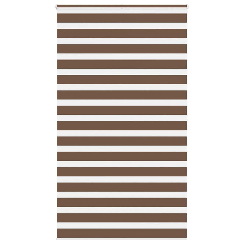 Load image into Gallery viewer, Vidaxl zebra rolgordijn 120x200 cm stofbreedte 115,9cm polyester bruin
