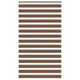 Vidaxl zebra rolgordijn 120x200 cm stofbreedte 115,9cm polyester bruin