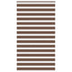 Vidaxl zebra rolgordijn 125x200 cm stofbreedte 120,9cm polyester bruin