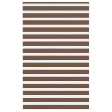 Vidaxl zebra rolgordijn 145x200 cm stofbreedte 140,9cm polyester bruin