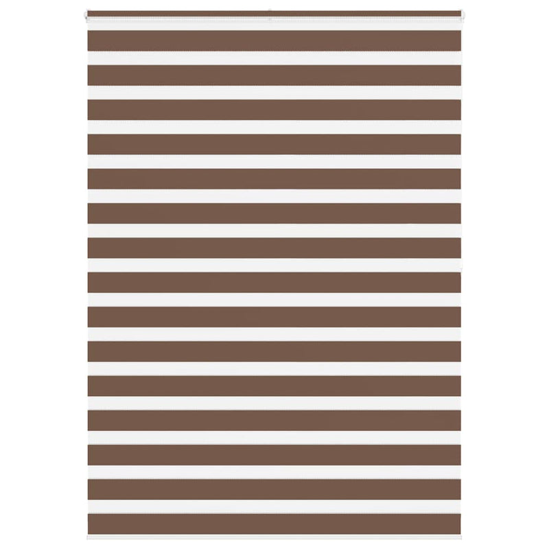 Load image into Gallery viewer, Vidaxl zebra rolgordijn 155x200 cm stofbreedte 150,9cm polyester bruin
