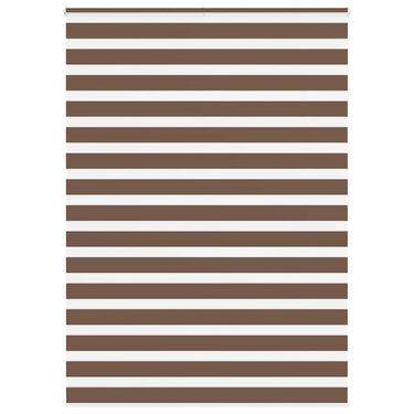 Vidaxl zebra rolgordijn 165x200 cm stofbreedte 160,9cm polyester bruin