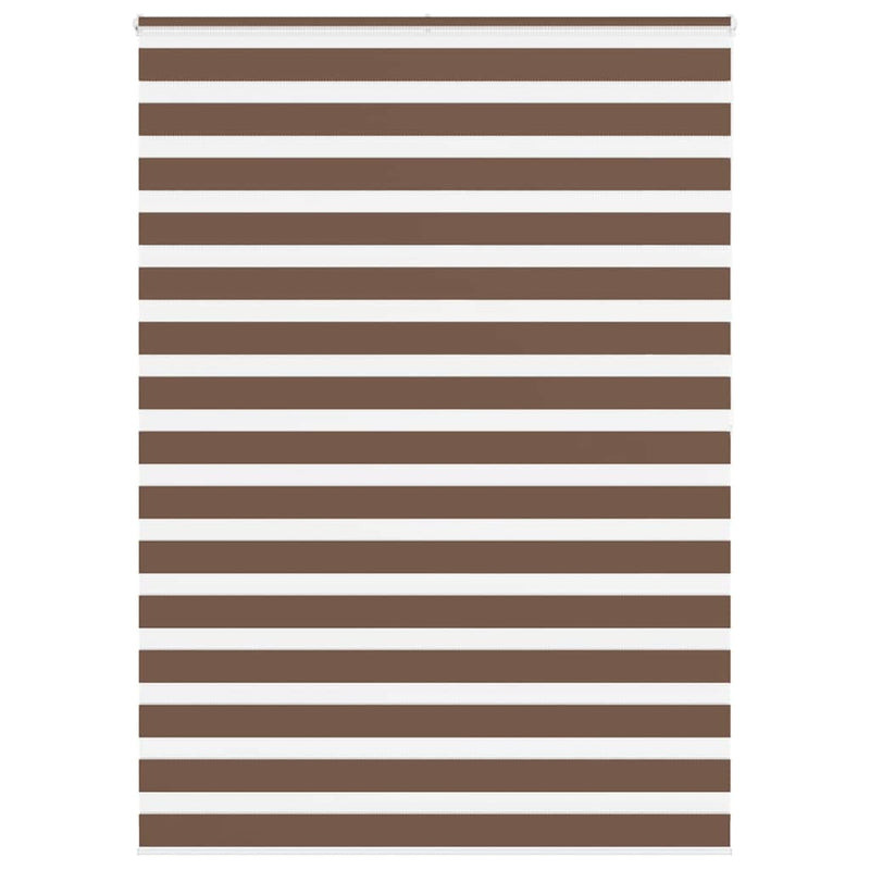 Load image into Gallery viewer, Vidaxl zebra rolgordijn 165x200 cm stofbreedte 160,9cm polyester bruin
