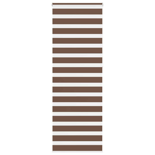 Vidaxl zebra rolgordijn 80x230 cm stofbreedte 75,9 cm polyester bruin