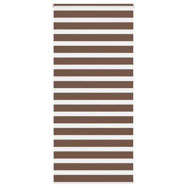 Vidaxl zebra rolgordijn 95x230 cm stofbreedte 90,9 cm polyester bruin