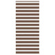 Vidaxl zebra rolgordijn 110x230 cm stofbreedte 105,9cm polyester bruin