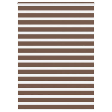 Vidaxl zebra rolgordijn 160x230 cm stofbreedte 155,9cm polyester bruin
