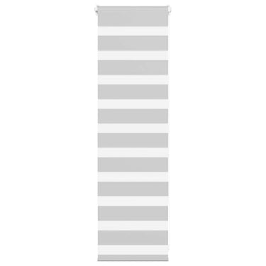 Vidaxl zebra rolgordijn 40x100 cm stofbreedte 35,9 cm lichtgrijs