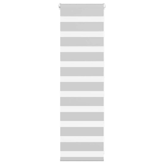 Vidaxl zebra rolgordijn 40x100 cm stofbreedte 35,9 cm lichtgrijs