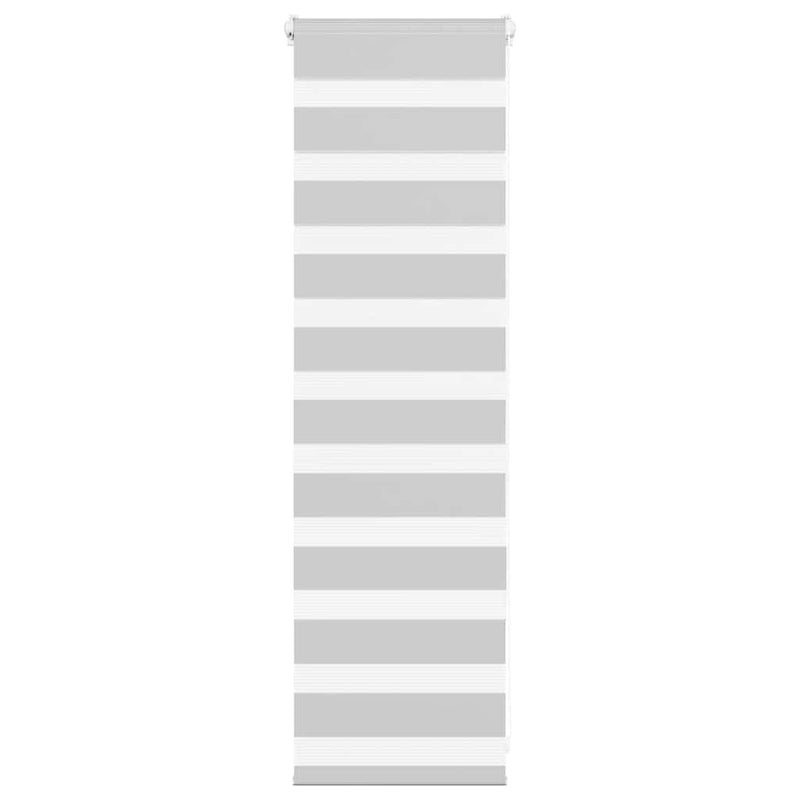 Load image into Gallery viewer, Vidaxl zebra rolgordijn 40x100 cm stofbreedte 35,9 cm lichtgrijs
