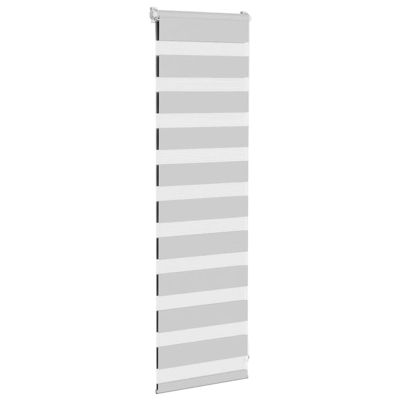 Load image into Gallery viewer, Vidaxl zebra rolgordijn 40x100 cm stofbreedte 35,9 cm lichtgrijs
