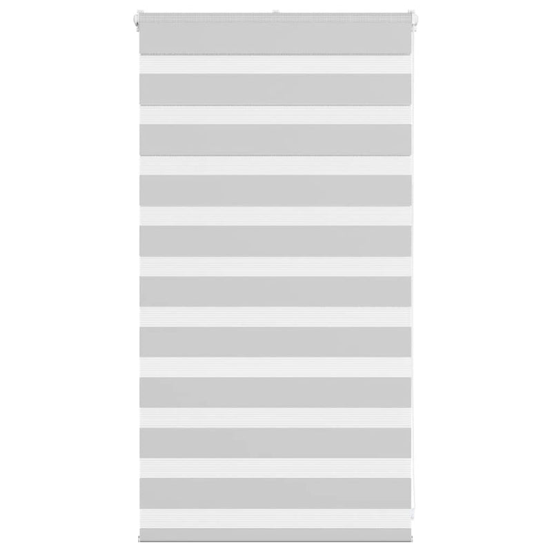 Load image into Gallery viewer, Vidaxl zebra rolgordijn 75x100 cm stofbreedte 70,9 cm lichtgrijs
