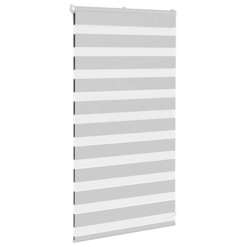 Load image into Gallery viewer, Vidaxl zebra rolgordijn 75x100 cm stofbreedte 70,9 cm lichtgrijs
