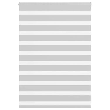 Vidaxl zebra rolgordijn 100x100 cm stofbreedte 95,9 cm lichtgrijs