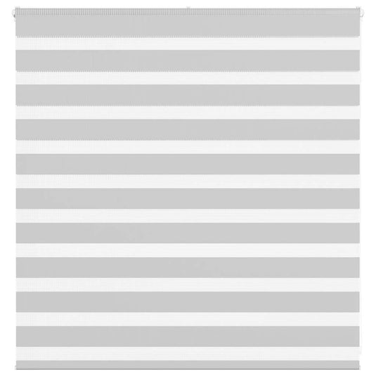 Vidaxl zebra rolgordijn 140x100 cm stofbreedte 135,9 cm lichtgrijs