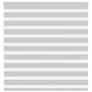 Vidaxl zebra rolgordijn 145x100 cm stofbreedte 140,9 cm lichtgrijs