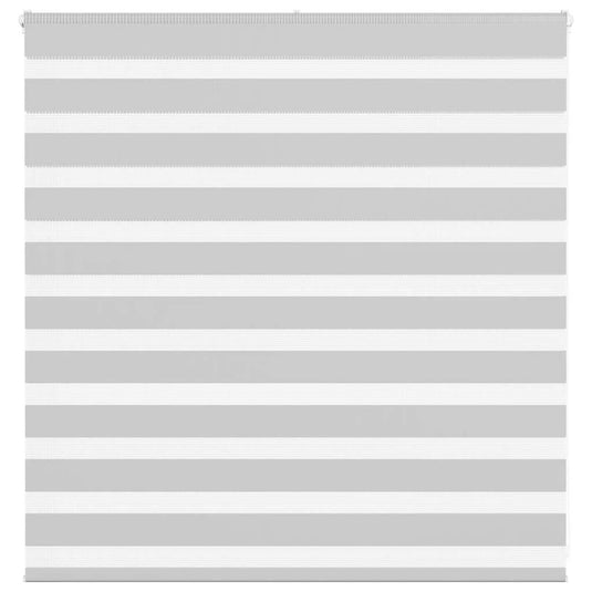 Vidaxl zebra rolgordijn 145x100 cm stofbreedte 140,9 cm lichtgrijs