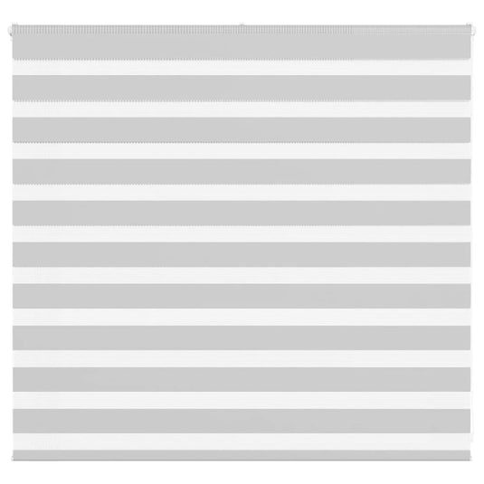 Vidaxl zebra rolgordijn 160x100 cm stofbreedte 155,9 cm lichtgrijs