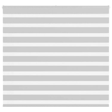 Vidaxl zebra rolgordijn 165x100 cm stofbreedte 160,9 cm lichtgrijs