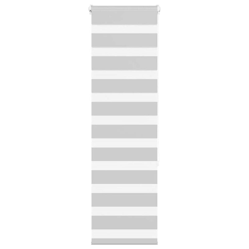 Load image into Gallery viewer, Vidaxl zebra rolgordijn 40x150 cm stofbreedte 35,9 cm lichtgrijs
