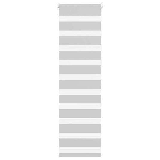 Vidaxl zebra rolgordijn 40x150 cm stofbreedte 35,9 cm lichtgrijs