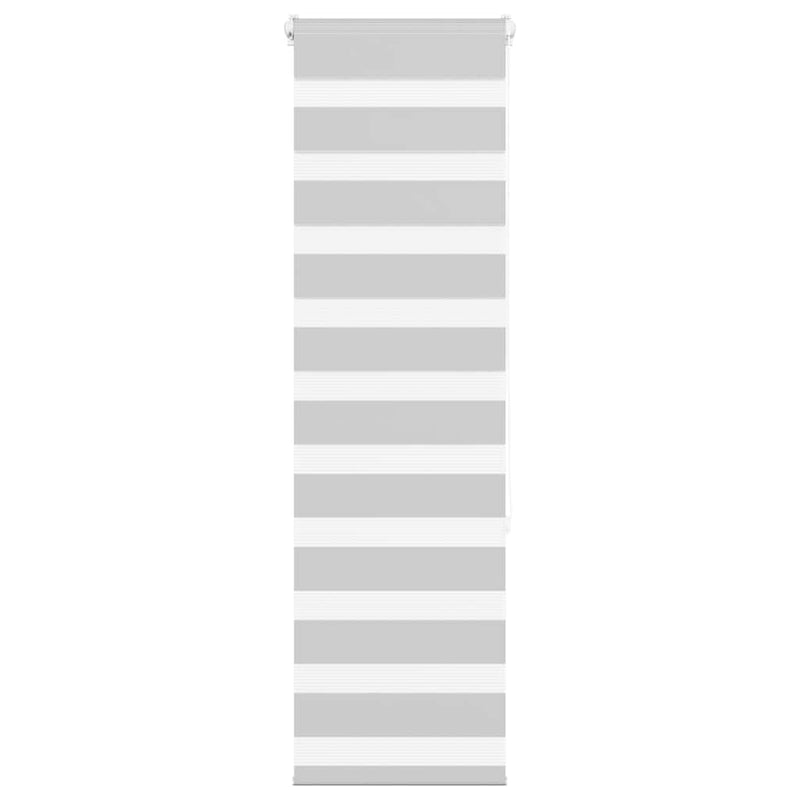 Load image into Gallery viewer, Vidaxl zebra rolgordijn 45x150 cm stofbreedte 40,9 cm lichtgrijs
