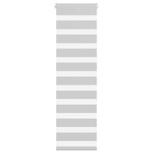 Vidaxl zebra rolgordijn 45x150 cm stofbreedte 40,9 cm lichtgrijs